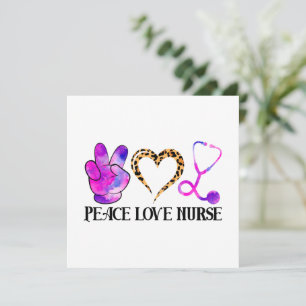 Peace Love Nurse – Cute Nurse Design