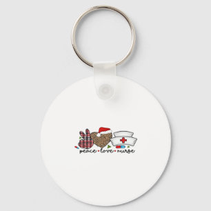 Peace Love Nurse, Halloween Classic T-Shirt Key Ring