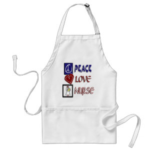 PEACE LOVE NURSE STANDARD APRON