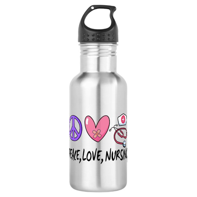 Peace Love Nursing 710 Ml Water Bottle (Front)