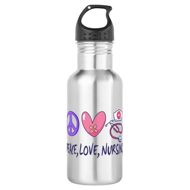 Peace Love Nursing 710 Ml Water Bottle (Front)