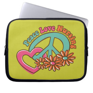 Peace Love Nursing Laptop Sleeve