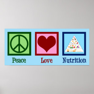Peace Love Nutrition Poster
