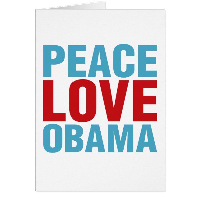 Peace Love Obama (Front)