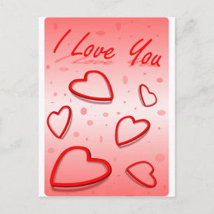 Peace Love Office Party Thanks Pattern Colorful Holiday Postcard