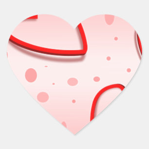Peace Love Office Party Thanks Pattern Colourful Heart Sticker