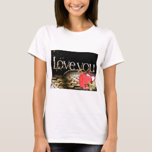 Peace Love Office Party Thanks Pattern Colourful T-Shirt