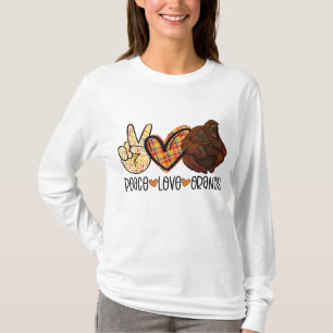 Peace Love Orangs Orangutan Mum With Baby Ape Love T-Shirt