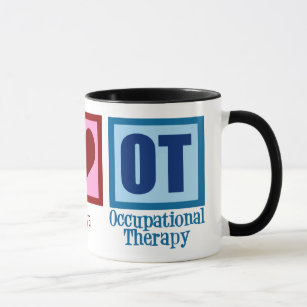 Peace Love OT Occupational Therapy Mug