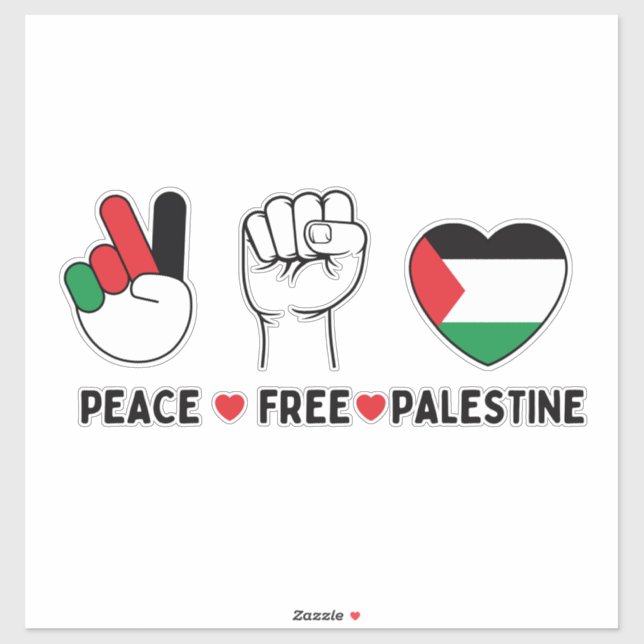 peace love Palestine -freedom for Palestinians (Sheet)