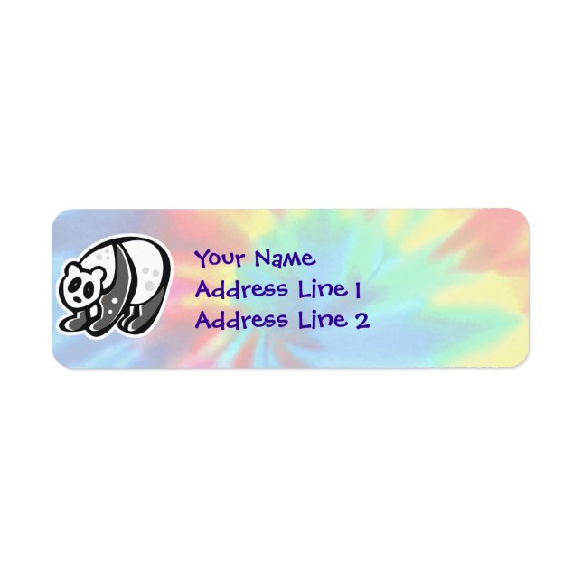 Peace, Love, Pandas Return Address Label (Front)