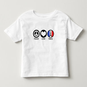 Peace Love Paris Toddler T-Shirt