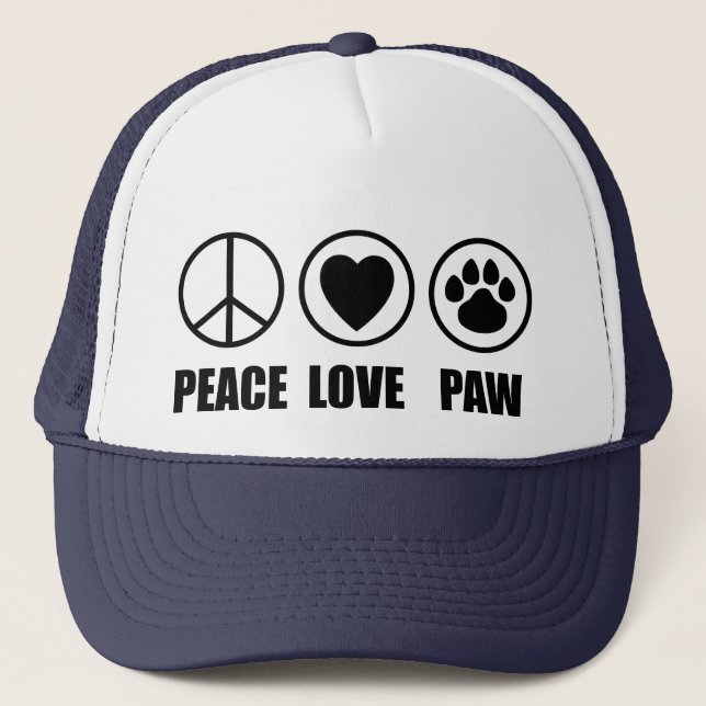 Peace Love Paw Hat (Front)