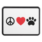 Peace Love Paw Trailer Hitch Cover