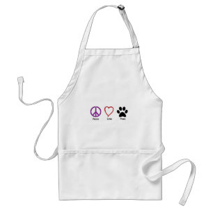 Peace Love Paws Standard Apron