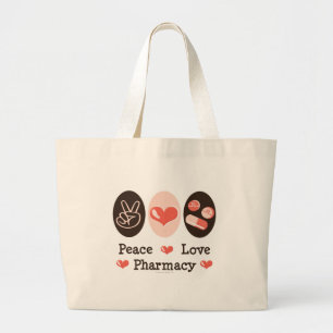 Peace Love Pharmacy Tote Bag