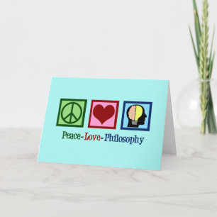 Peace Love Philosophy Holiday Card