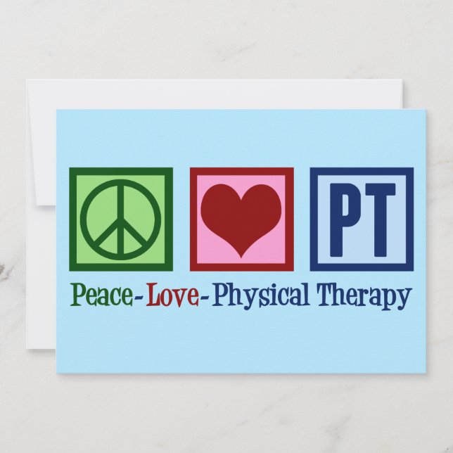 Peace Love Physical Therapy Card (Front)