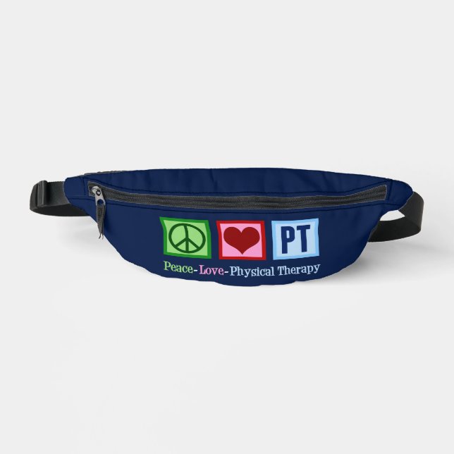 Peace Love Physical Therapy Cool PT Bum Bags (Front)