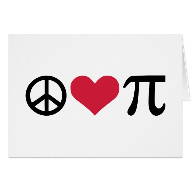 Peace, Love & Pi (Front Horizontal)