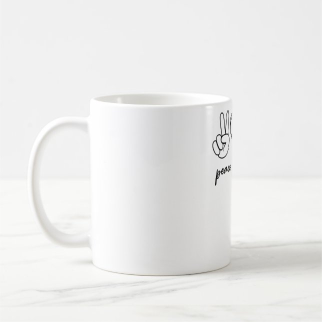 Peace Love Pi Math Love Pi Day Mathematics Math Te Coffee Mug (Left)
