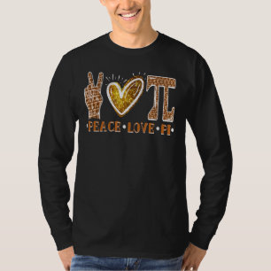 Peace Love Pi Teacher Day Presents With Cool Math T-Shirt