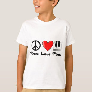 Peace, Love, Piano T-Shirt