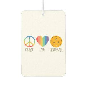 Peace Love Pickleball Car Air Freshener