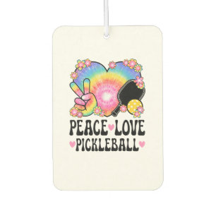 Peace Love Pickleball Car Air Freshener