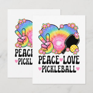 Peace Love Pickleball Card
