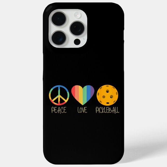 Peace Love Pickleball Case-Mate iPhone Case (Back)