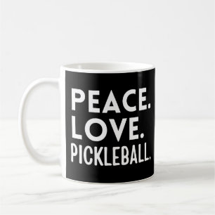 Peace Love Pickleball Coffee Mug
