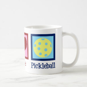 Peace Love Pickleball Coffee Mug