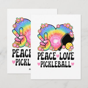 Peace Love Pickleball Holiday Card