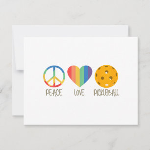 Peace Love Pickleball Holiday Card