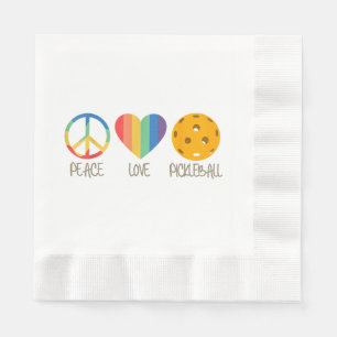 Peace Love Pickleball Napkin