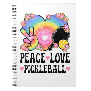 Peace Love Pickleball Notebook