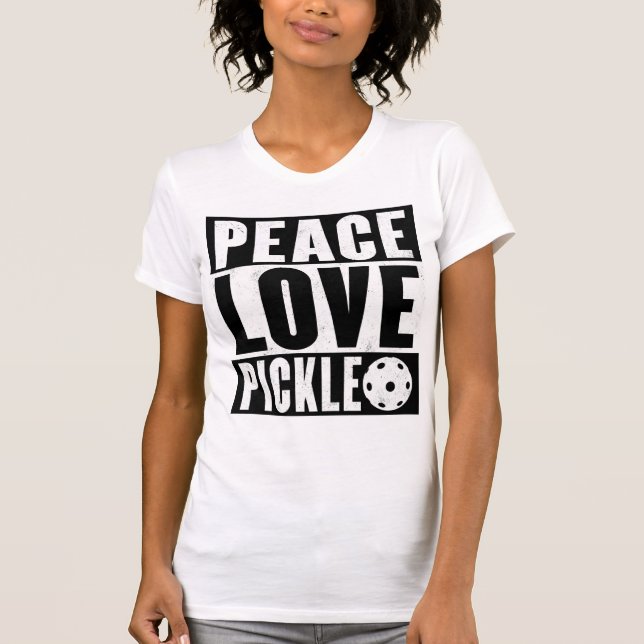 Peace Love Pickleball T-Shirt (Front)