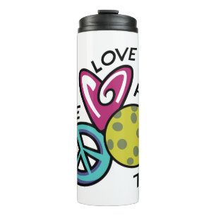 Peace Love Pickleball Thermal Tumbler