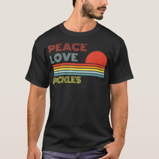 Peace Love Pickles Retro Vintage  T-Shirt