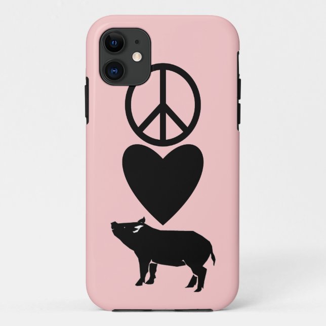 Peace Love Pigs iPhone 5 barely there Case (Back)