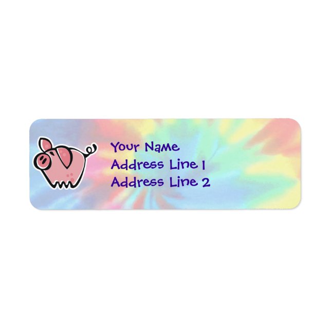 Peace, Love, Pigs Return Address Label (Front)