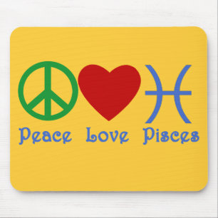 Peace Love Pisces Products Mouse Pad