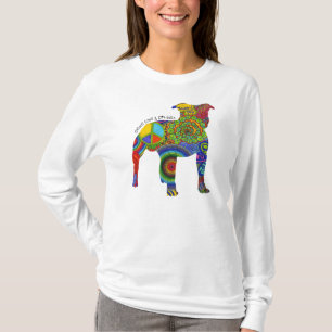 "Peace Love & Pit Bulls" Womens Flowy Tee