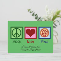 Peace Love Pizza Parlour Custom Christmas