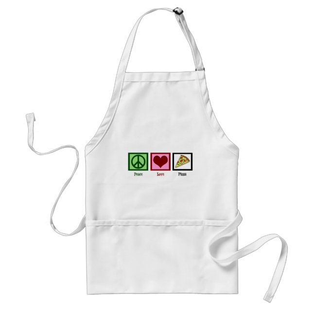 Peace Love Pizza Standard Apron (Front)