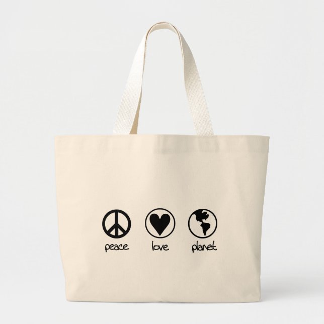 Peace Love Planet - Bag (Front)