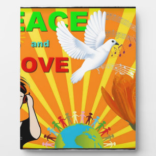 Peace & Love Plaque