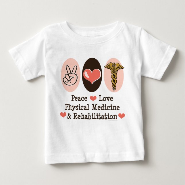 Peace Love PM&R Long Sleeve Baby T-shirt (Front)