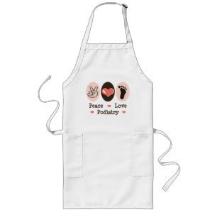 Peace Love Podiatry Podiatrist Apron